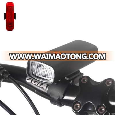 Waterproof 2500mAh Lithium Battery USB Rechargeable Bike Light Front and Back Safety Bicycle